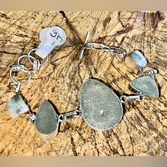 Rainbow Moonstone Bracelet 6” - 7” - Picture 4 of 8